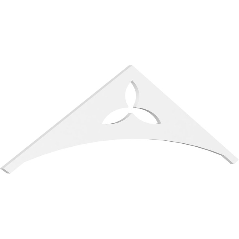 Pignon en PVC de qualité architecturale Naple, H 21 po x l 72 po x P 1 po, 7 / 12