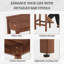 Tabouret d'extérieur Dalhi Acacia-287618733