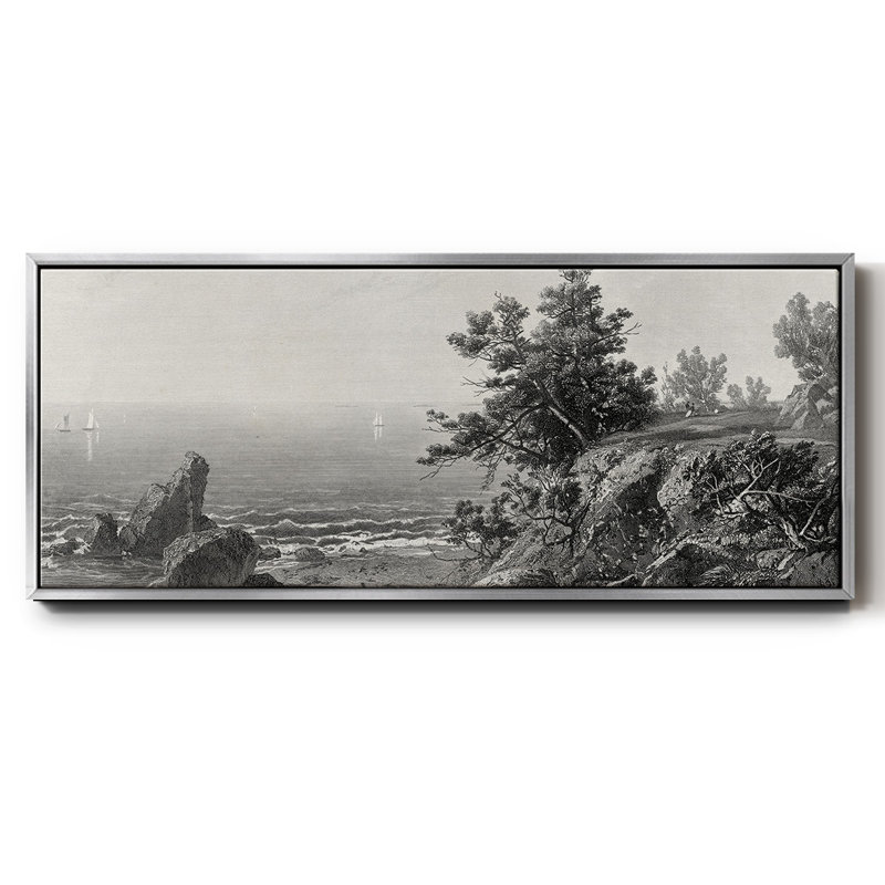 On the Beverly Coast, Massachusetts - toile encadrée, H 20 po x l 50 po