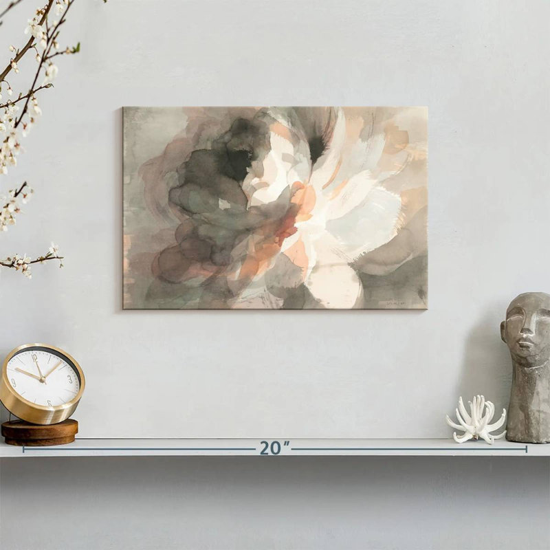 Harnek Abstract Peony I, 8" H x 12" W
