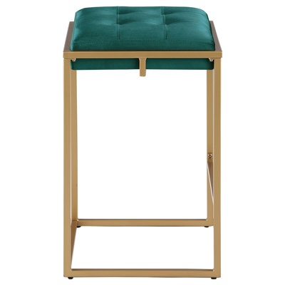 Simmerman Upholstered Counter Stool with Metal Frame