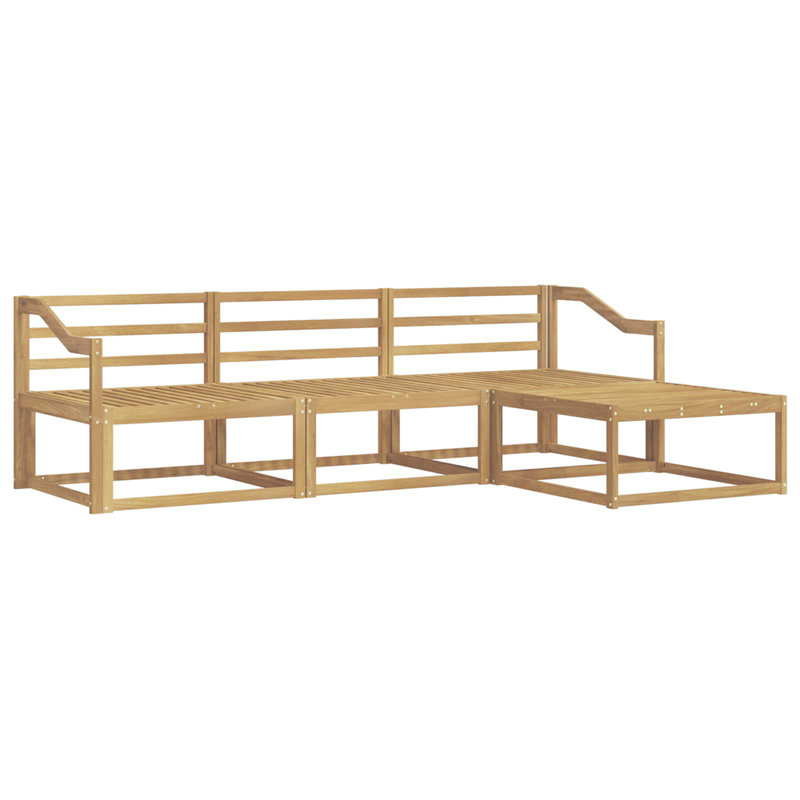 245.5cm Wide Patio Sectional Set, 4
