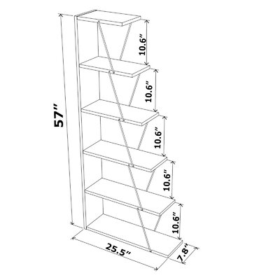 Corrigan Studio® Meira Ladder Bookcase & Reviews | Wayfair