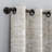 Sun Zero Parrish Distressed Grid Thermal Extreme 100% Blackout Grommet Curtain Panel-55980607-55980604
