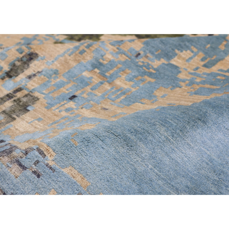 Tapis multicolore de haute qualité noué à la main