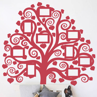 Décalcomanie murale images arbre familial