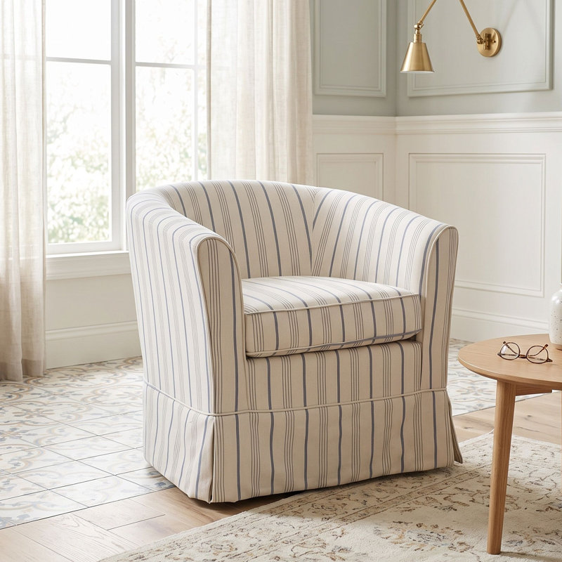 Fauteuil pivotant moderne, fauteuil d'appoint pivotant confortable pour salon, chambre à coucher, coin lecture