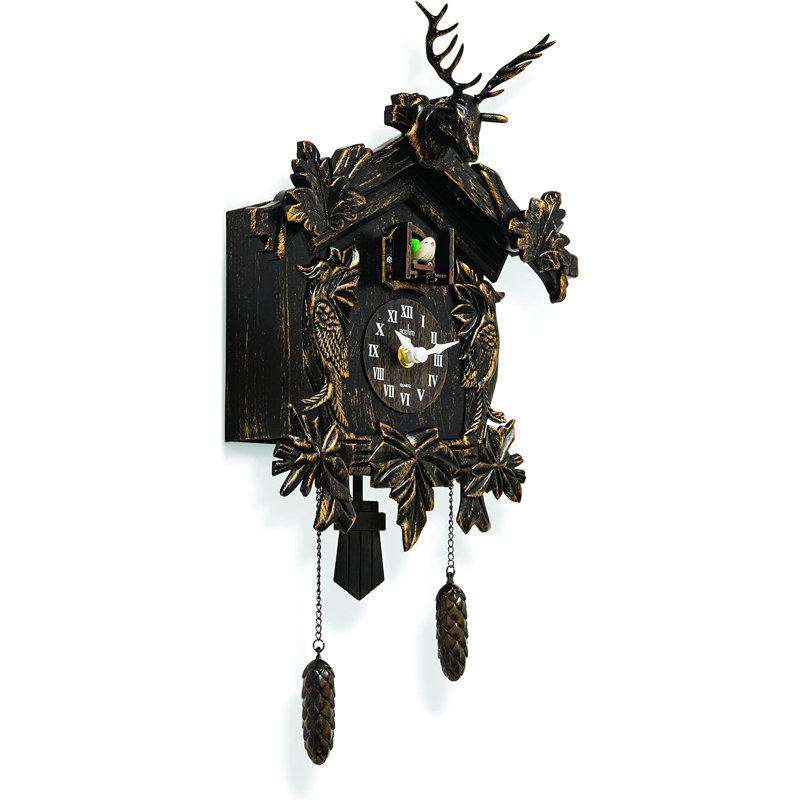 Acctim Lindau Cuckoo Clock Pendulum Hourly Cuckoo Antique Bronze