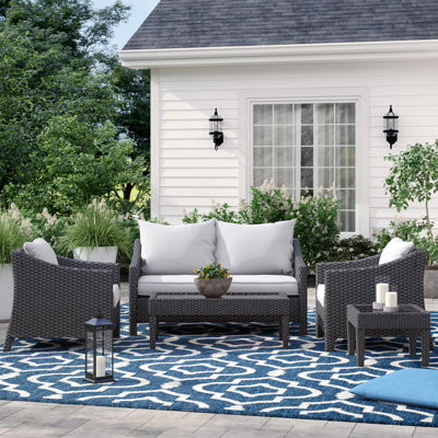 Portola 4 - Person Patio Conversation Set with Cushions
