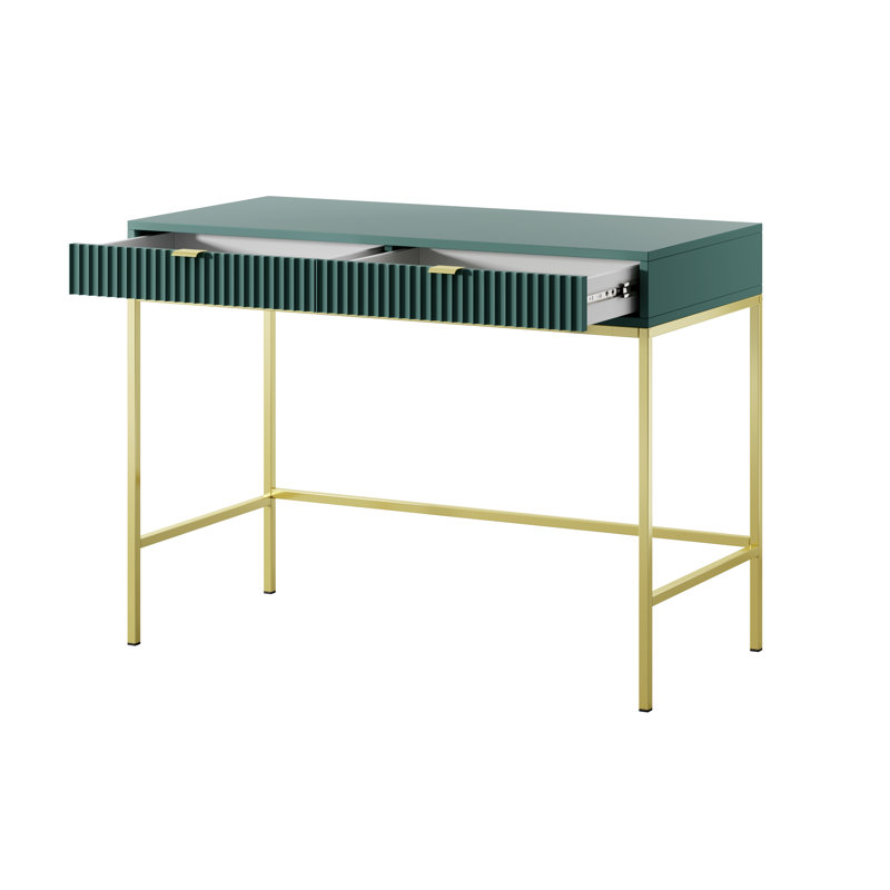 Nevada Dressing Table, Labrador Green/Gold