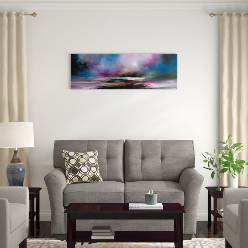 « night automne », impression sur toile, H 16 po x l 48 po x P 1,5 po, Toile tendue