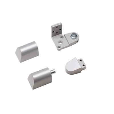 US Aluminum Style 3/4 in. Aluminum Left Hand Offset Door Pivot Hinge Set for Adams Rite Type Storefront Door