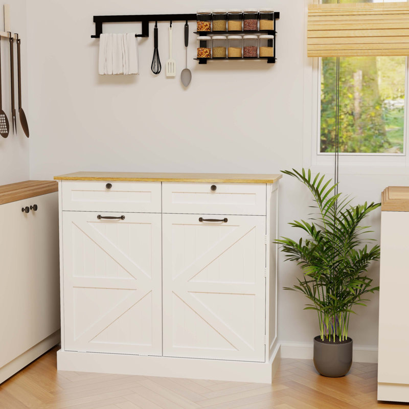 Armoire de rangement de cuisine avec 2 tiroirs