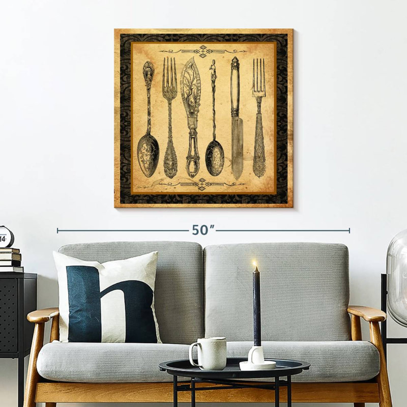 Vignette Adriana Silverware, H 30 po x l 30 po