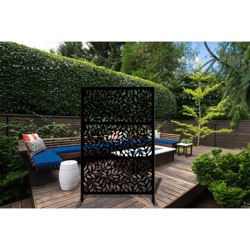 1.2m x 1.9m Privacy Fence, Black