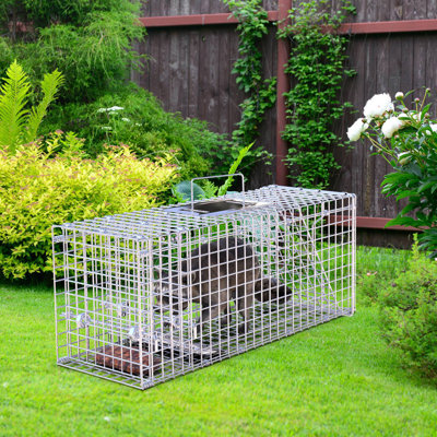 9.05x9.84x25.59in Live Humane Animal Trap Cage