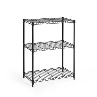 Catalina Creations EFINE 3-Shelf Shelving Unit with 3-Shelf Liners, Adjustable Rack, Steel Wire Shelves and Storage for Kitchen and Garage (36w x