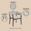Fauteuil de salle à manger rembourré Blake-1470201586
