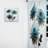 Alcona - Hyper Realistic Blue And White Flowers - Daisy Curtain - Velvet Room Darkening - 1 panel-756949778