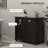 HOMCOM Dual Tilt Out Laundry Hamper Cabinet, Bathroom Storage Cabinet With 2-Compartment Hamper, Modern  Floor Cabinet For Washroom, Black