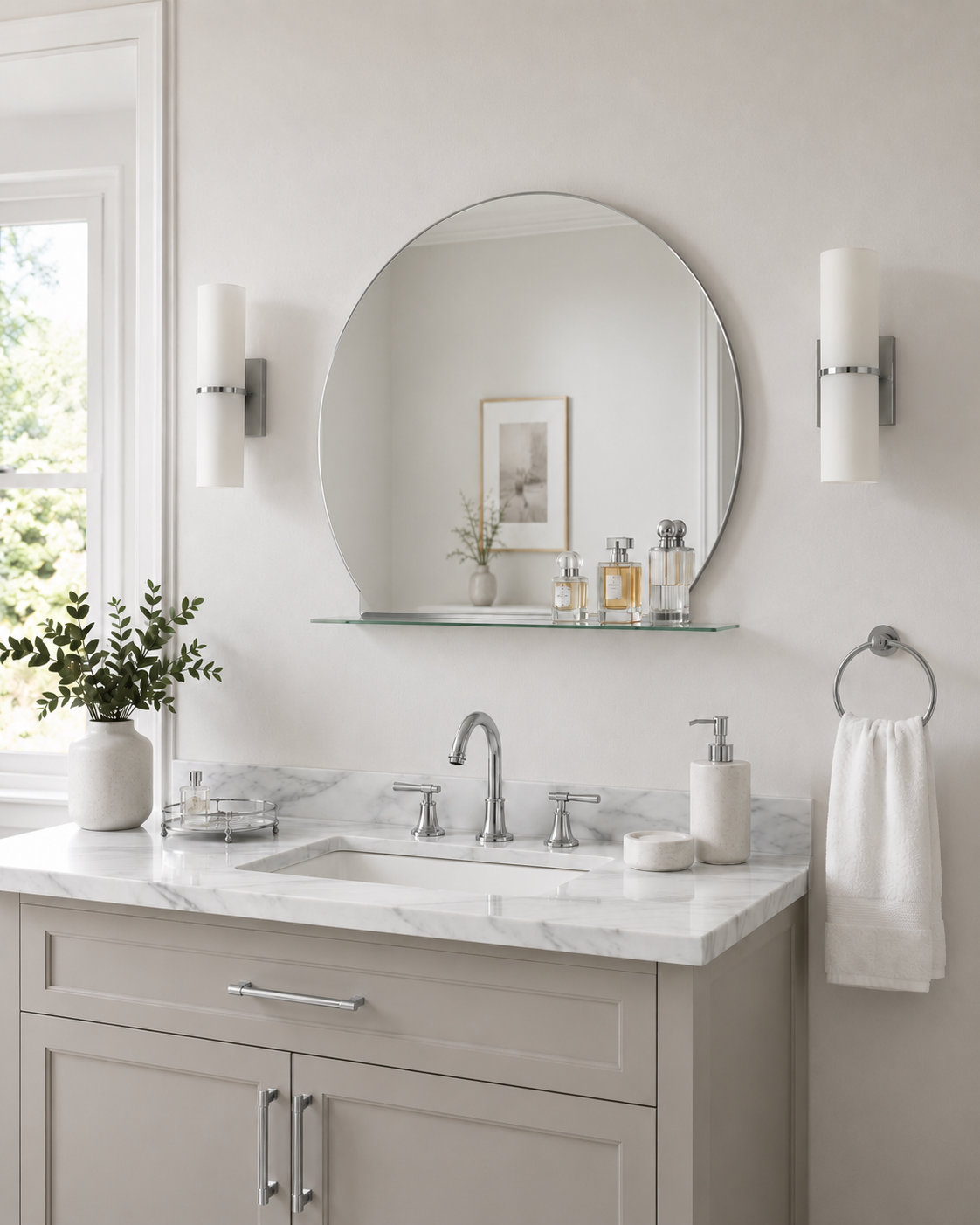 Amici 30 " Stainless Steel Mirror