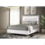 Lit superposé simple argenté sur lit double Long Beach
