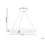 Aava-May - Light Brushed Nickel LED Geometric Pendant