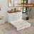 Queen Murphy Bed with Charging Station Cabinet - Space Saving Wall Bed for Guest Room, Study, Apartment with Built In USB Ports ( Included Mattress) White-1617569730