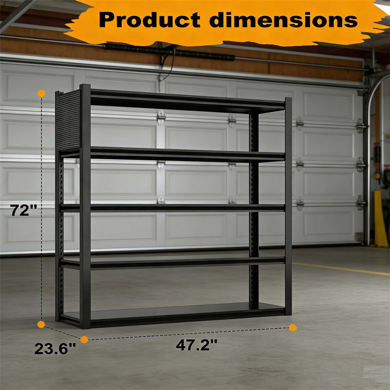 Étagères de garage réglables robustes en métal avec panneau perforé, idéales pour un rangement organisé et une utilisation durable