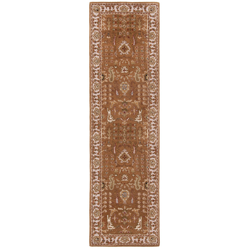 Chattooga Oriental Hand-Tufted Wool Gold Area Rug, Runner 2'3" x 12'