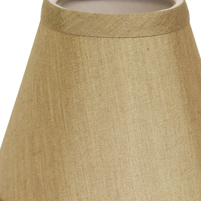 Ensemble de 6 abat-jour sans lustre, Tanné, H 4 po x l 4 po x P 4 po