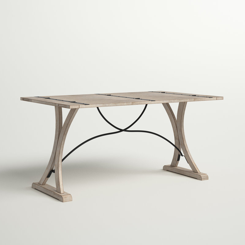 Eugley Extendable Acacia Solid Wood Top Dining Table