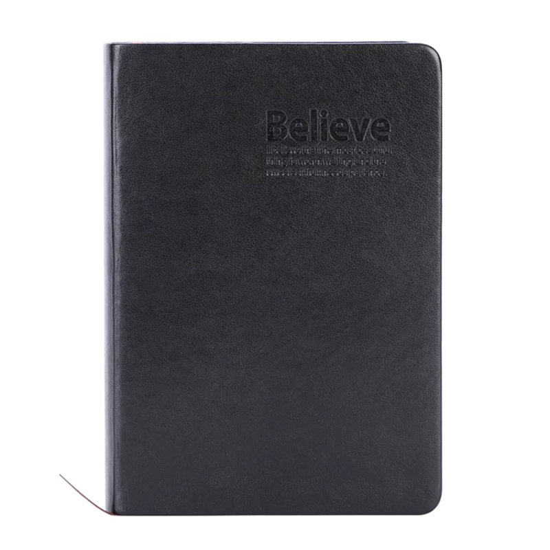 Cahier de journal vintage en cuir épais avec bloc-notes