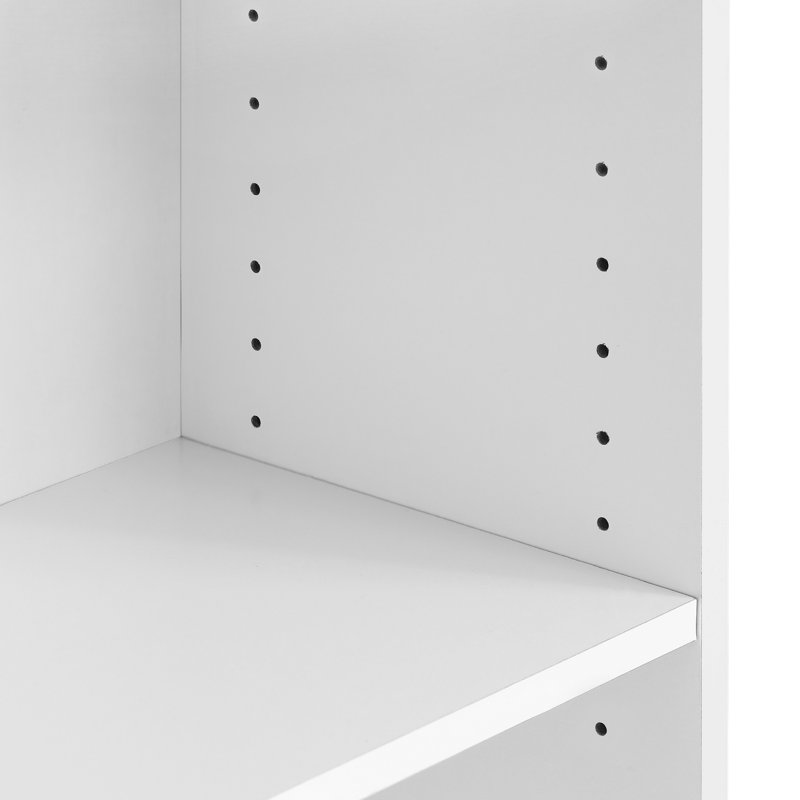 Bessan Bookcase, White, (3 Shelves) 32" H x 23" W x 10" D