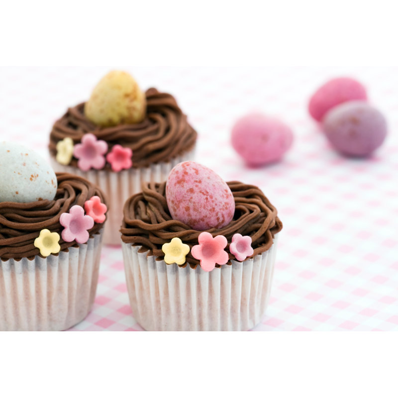 Easter Cupcakes - Wrapped Canvas Print, 51cm H x 76cm W x 3.8 cm D