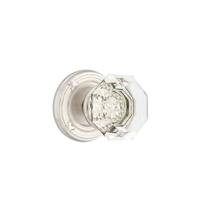 Ensemble de boutons de passage Emtek avec bouton Ribbon & Reed et Old Town