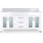 73'' Bathroom Vanity With Double Ceramic Sinks