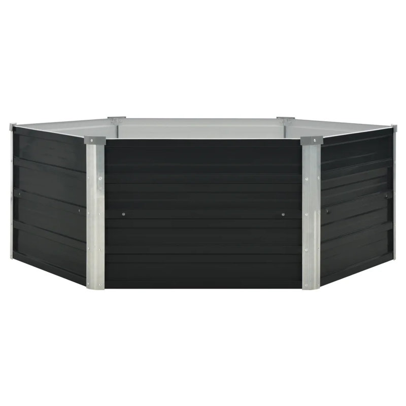 Alistair Metal Planter Box, 45 cm H x 129 cm W x 129 cm D