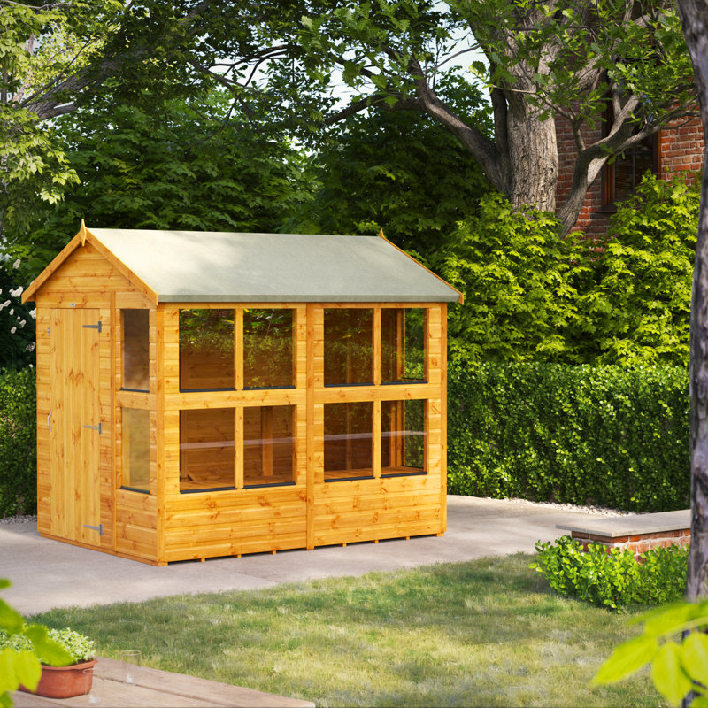 Powersheds 8 x 6ft Timber Tongue & Groove Apex Potting Shed