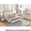 Ensemble de chambre à coucher 5 pièces avec éclairage à DEL tactile Ophelia & Co. Ken, finition taupe vieillie-790874830