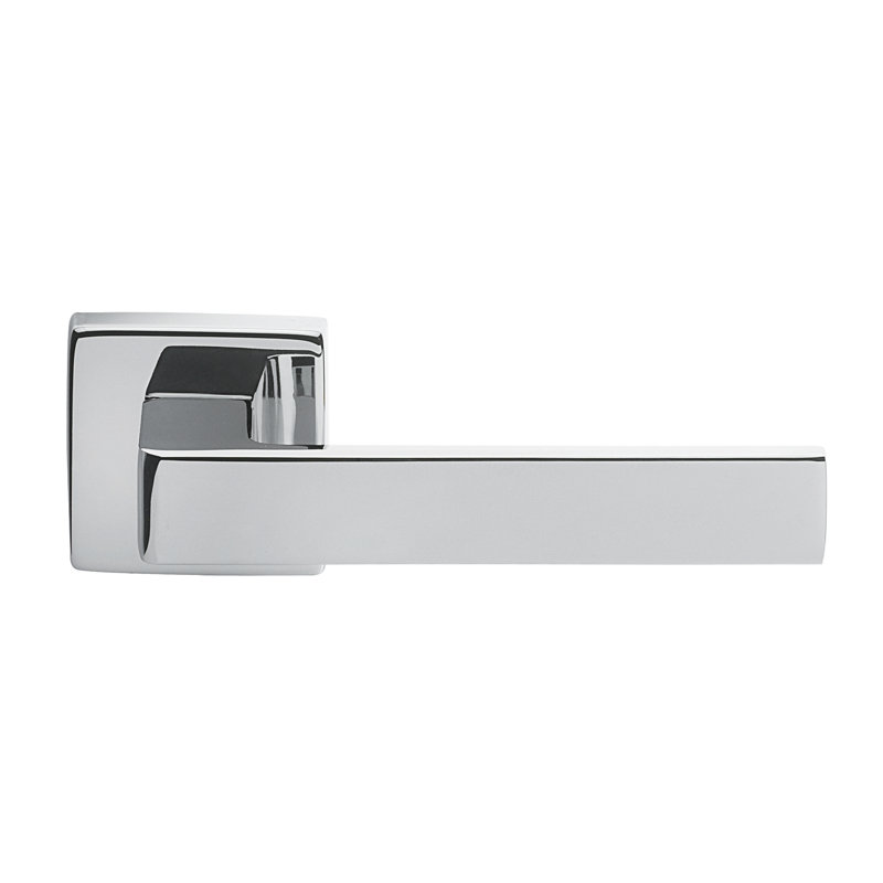 Techna Latch Door Handle, Polished Chrome