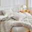  Ensemble de housse de couette 3 pièces en chenille touffetée en microfibre-356783705-356783700