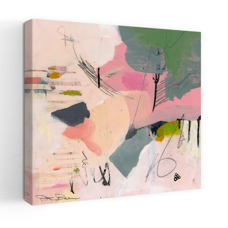 Sylvan Zephyr No. 1, art contemporain abstrait, H 48 po x l 48 po