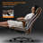 Executive Office Chair with Foot Rest, Top Grain Genuine Leather Office Chair, Ergonomic High Back Design. Real Leather, Wheels, Alumium Base. Padded Armrest, Luxury and Comfy-1648258298