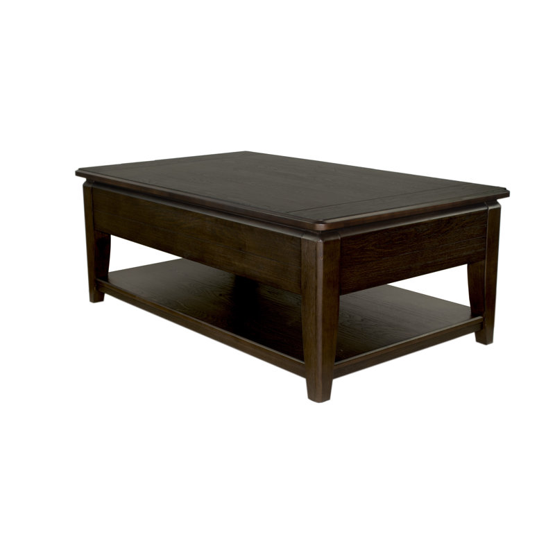 Alexis Post Cocktail Table W/ Lift Top and Casters