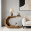Table de couloir contemporaine, console moderne, table basse en forme de C