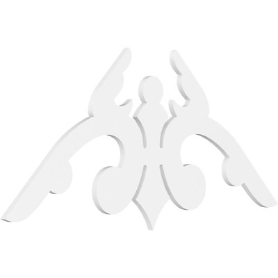 Milton Signature Urethane Gable Pediment, Primed Tan