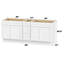Base de meuble-lavabo double 90 po seulement-96631489