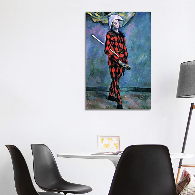 Harlequin by Paul Cezanne - Wrapped Canvas Painting, 101.6 cm H x 66.04 cm W x 3.175 cm D