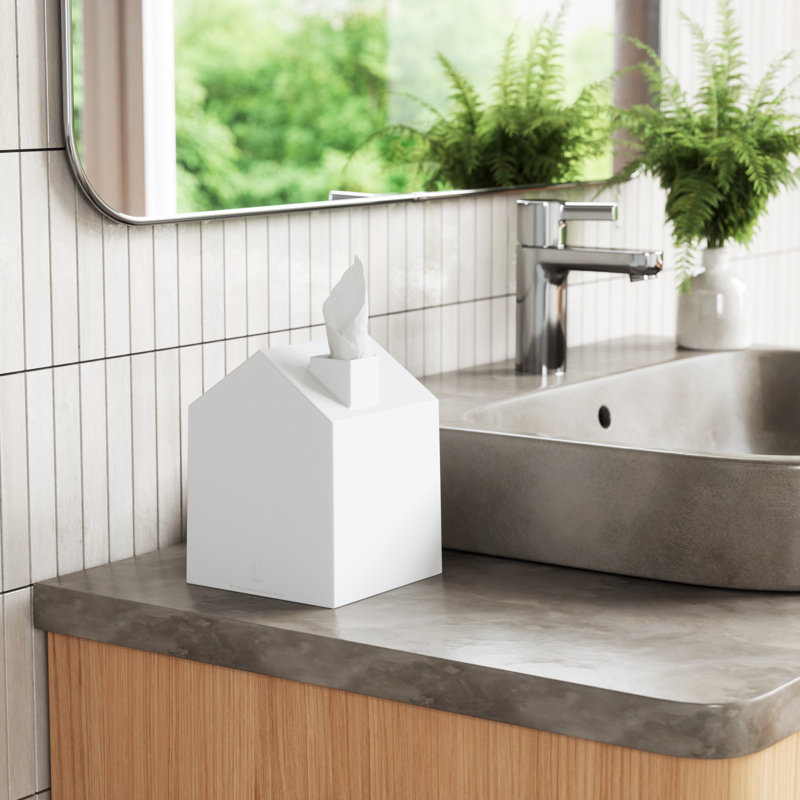 White House-Shaped Polypropylene Tissue Box Cover